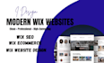 design a modern wix website redesign using wix studio expert UI