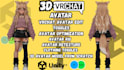do custom vrchat avatar edit, avatar toggles add asset, texturing,  3d model avi