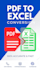 do PDF to excel conversion in 2 hours