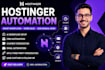 setup hostinger automation website n8n workflow ai chatbot and integrations
