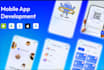 develop hybrid mobile app, flutter app, hybrid apps, react native app, web app