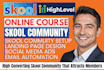 skool online course community, skool course  community manager, skool banner