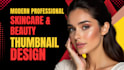 design aesthetic skincare and beauty youtube thumbnails