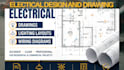 design electrical drawing, lighting layouts, wiring diagram, power distribution