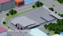 create 3d industrial factory assembly line and manufacturing animation
