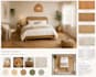 create natural rattan bedroom design concept