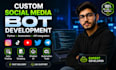 develop custom python social media automation bots