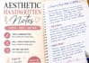 create aesthetic handwritten notes in neat handwriting