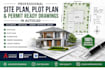 draw professional site plan, plot plan and permit ready drawings in autocad