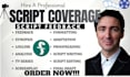 provide script coverage, feedback, notes, and screenplay analysis