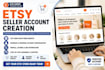 etsy account creation etsy shop setup with etsy  listing