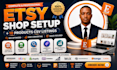 setup etsy shop products listing, bulk csv upload, shopify etsy seo optimization
