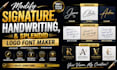 modify signature, handwriting, and splendid logo font maker