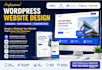 design or redesign a professional wordpress website on hostinger, godaddy, ionos