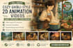 create 2d ai animation video with character animation, 3d animated story