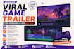 create viral cinematic game trailer, game teaser, promo video, after effect, ads