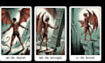 create a custom tarot card eck or kickstarter campaign card box mockup