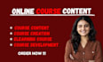 create online course course creation course content elearning course