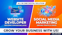 do social media marketing and website development