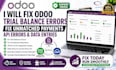 fix odoo trial balance errors fix unmatched payments api errors and data entries