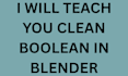 teach you clean boolean in blender