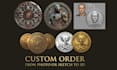 create cnc relief bas relief 3d coin medallion and stl design
