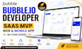 build nocode bubble io website design bubble mvp saas web mobile app developer