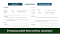convert PDF to word with professional formatting