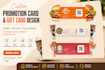 design promotion card, gift card, voucher and invitation