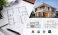 architectural floor plans, autocad drafting, building elevations, 2d drawings
