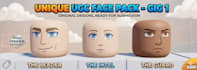 do roblox face, ugc avater face, anime and beast face ready to upload