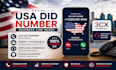 provide usa did number with 3cx setup and only usa did number