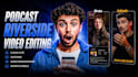 do youtube podcast video editing, riverside and podcast video