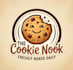 design cake, desserts, cookie, candy, bakery logo