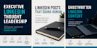 write executive linkedin thought leadership posts