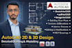 do autocad 2d floor plan, architectural drawings, and revit 3d bim modeling