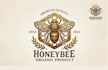 create modern honey bee logo design