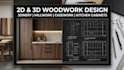 2d 3d woodwork joinery millwork casework capentry for furniture kitchen design