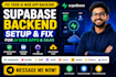 build fix supabase backend for lovable bolt replit ai web apps