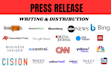 do press release distribution press release writing publish press release