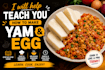 help teach you how to make yam and egg