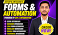 setup jotform api docusign integration zoho form makecom googleform testportal