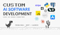 build custom ai software, ai saas, ai web application, custom saas
