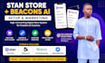 do stan store setup, beacons ai setup, stan store marketing