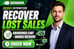 setup sender ecommerce automation abandoned cart browse abandonment workflow