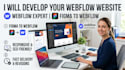 develop webflow website, webflow expert, figma to webflow design