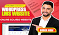 build a stunning lms website for online courses and elearning platform