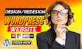 build, design and develop wordpress website, cusotmze business website