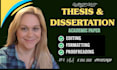 professionally proofread, format and edit dissertation and thesis apa mla paper