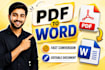 convert PDF to editable word document